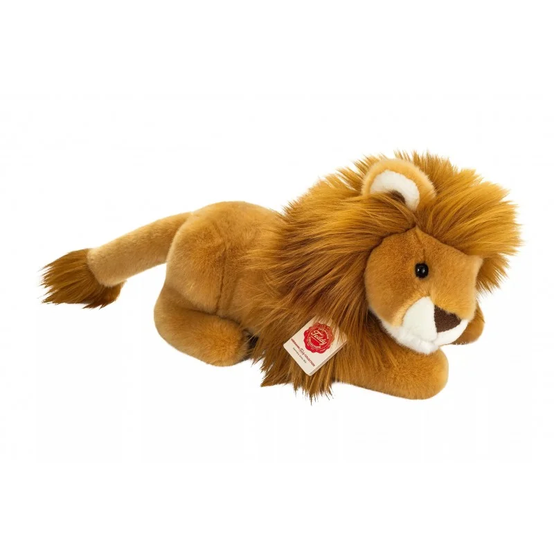 Peluche lion couché - 30 cm signée Teddy Hermann Peluche lion couché - 30 cm signée Teddy Hermann