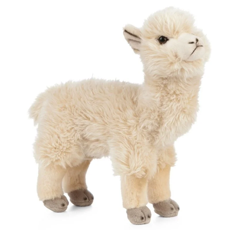 Peluche Alpaga beige - 24 cm signée Living Nature Peluche Alpaga beige - 24 cm signée Living Nature