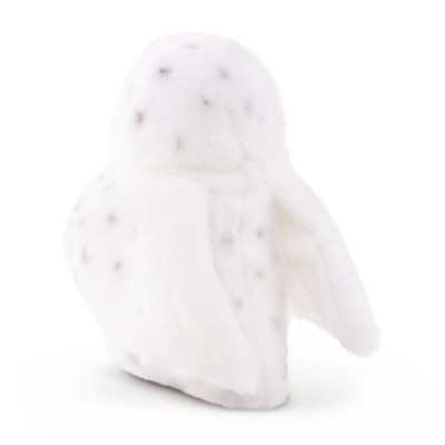 peluche harfang des neiges - 18cm signée Living Nature, vue de dos peluche harfang des neiges - 18cm signée Living Nature, vue de dos
