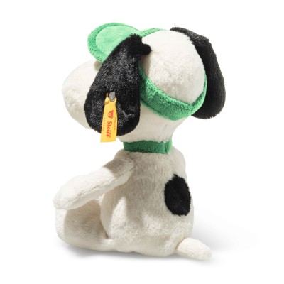 peluche Snoopy tennis signée Steiff, vue de dos