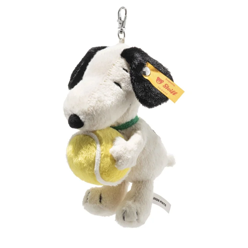 Peluche porte-clés Snoopy tennis signée Steiff Peluche porte-clés Snoopy tennis signée Steiff