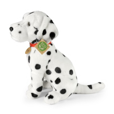Peluche chien Dalmatien avec collier - 30 cm signée Rappa, vue de profil Peluche chien Dalmatien avec collier - 30 cm signée Rappa, vue de profil