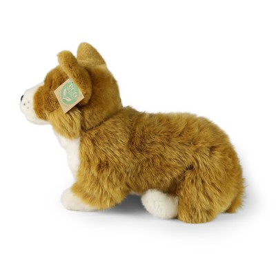 Peluche chien Corgi - 32 cm signée Rappa, vue de profil Peluche chien Corgi - 32 cm signée Rappa, vue de profil