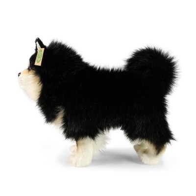 Peluche Chien Finnois de Laponie (Lapinkoira) - 33 cm signée RAPPA, vue de profil