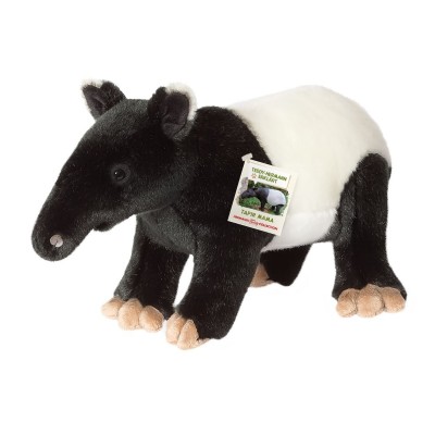 Peluche Maman Tapir Malais - 32 cm signée Teddy Hermann