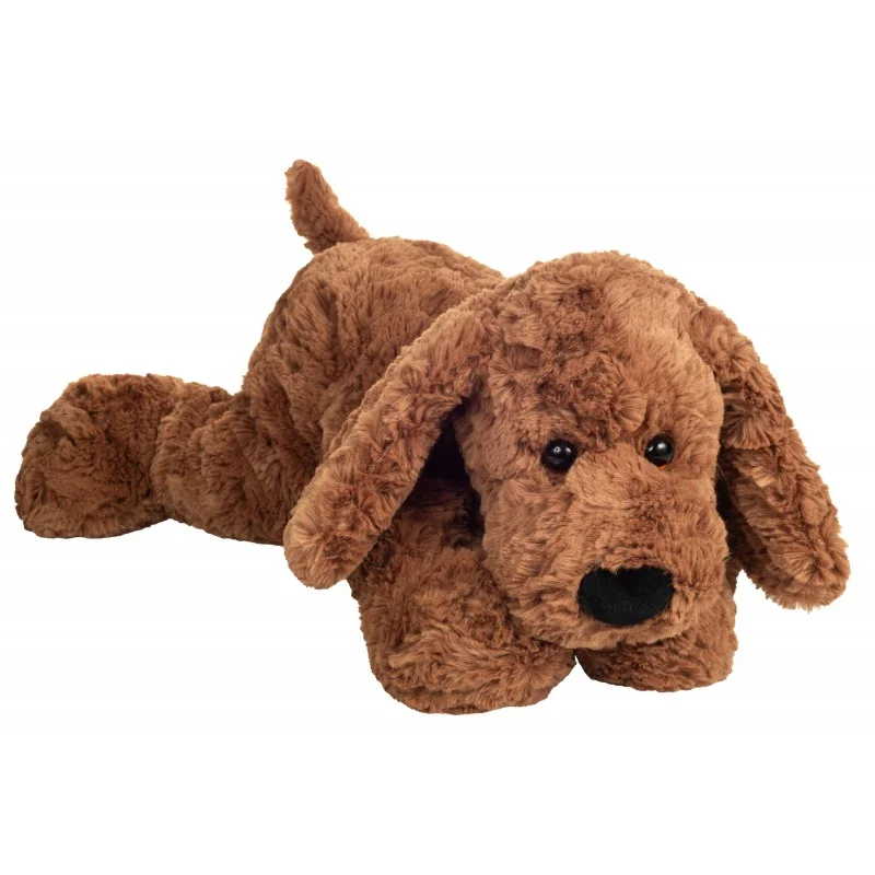 Peluche chien marron souple - 40 cm signée Teddy Hermann