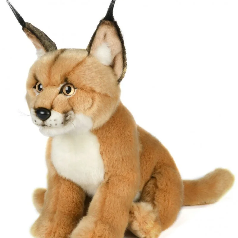 Peluche Caracal Assis - 30 cm signée Uni-Toys Peluche Caracal Assis - 30 cm signée Uni-Toys
