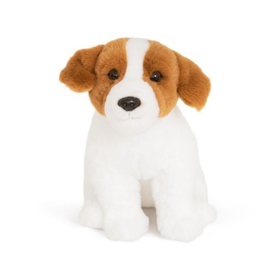 Peluche Chien Jack Russell - 20 cm signée Living Nature, vue de face