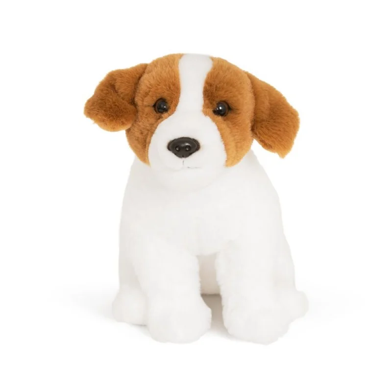 Peluche Chien Jack Russell - 20 cm signée Living Nature, vue de face Peluche Chien Jack Russell - 20 cm signée Living Nature, vue de face