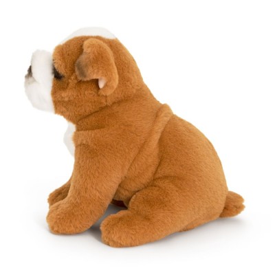 Peluche Bouledogue Anglais - 20 cm signée Living Nature, vue de profil Peluche Bouledogue Anglais - 20 cm signée Living Nature, vue de profil