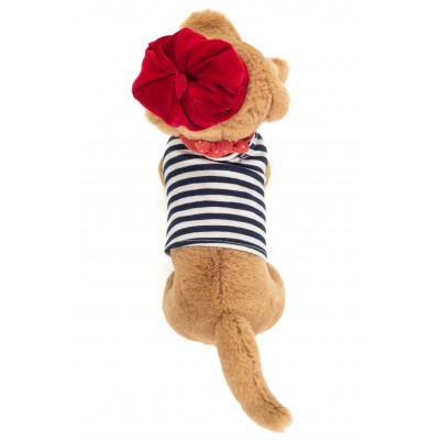 Peluche Teckel Claude - 26 cm signée Teddy Hermann, vue de dessus Peluche Teckel Claude - 26 cm signée Teddy Hermann, vue de dessus