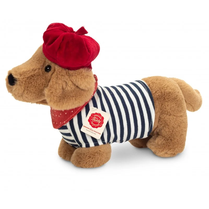 Peluche Teckel Claude - 26 cm signée Teddy Hermann Peluche Teckel Claude - 26 cm signée Teddy Hermann