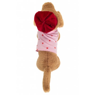 Peluche Teckel Amélie - 26 cm signée Teddy Hermann, vue de dessus Peluche Teckel Amélie - 26 cm signée Teddy Hermann, vue de dessus
