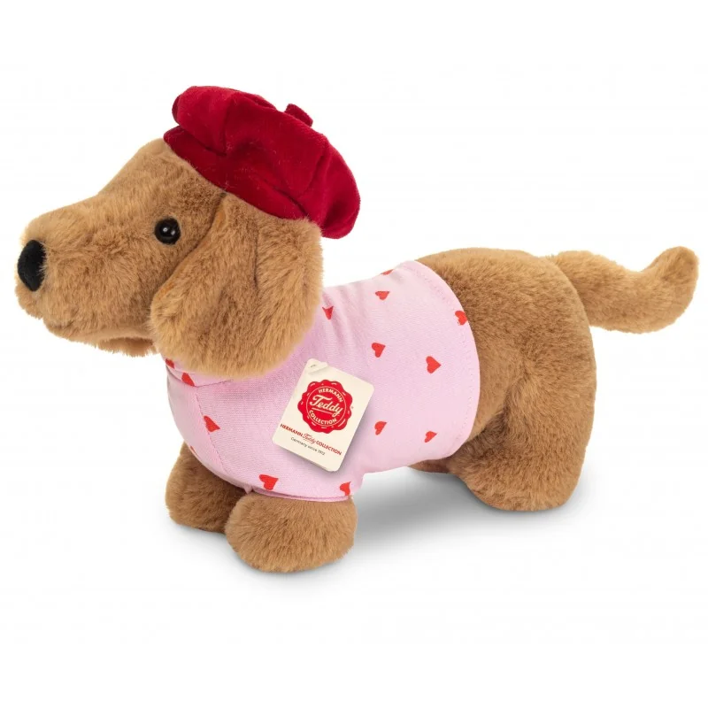 Peluche Teckel Amélie - 26 cm signée Teddy Hermann Peluche Teckel Amélie - 26 cm signée Teddy Hermann