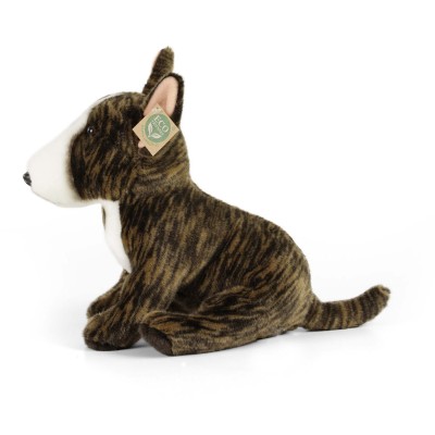 Peluche Bull Terrier - 30 cm signée Rappa, vue de profil Peluche Bull Terrier - 30 cm signée Rappa, vue de profil