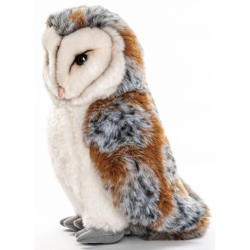 Peluche Chouette Effraie - 27 cm signée Uni-Toys