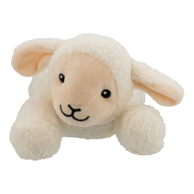 Peluche bruit blanc Rosie le Mouton signée Flow Amsterdam, vue de face Peluche bruit blanc Rosie le Mouton signée Flow Amsterdam, vue de face