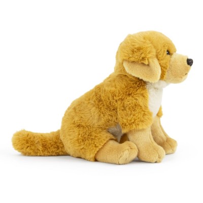 Peluche Golden Retriever - 30 cm signée Living Nature, vue de profil