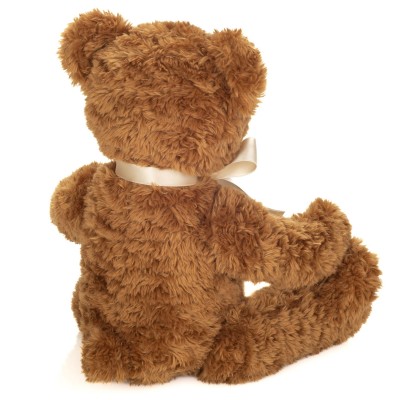 Peluche Ours Classique Marron Articulé - 37 cm signée Teddy Hermann, vue de dos