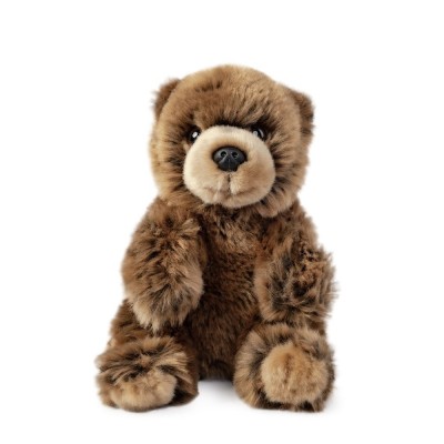 Peluche Ours Brun - 15 cm signée Living Nature