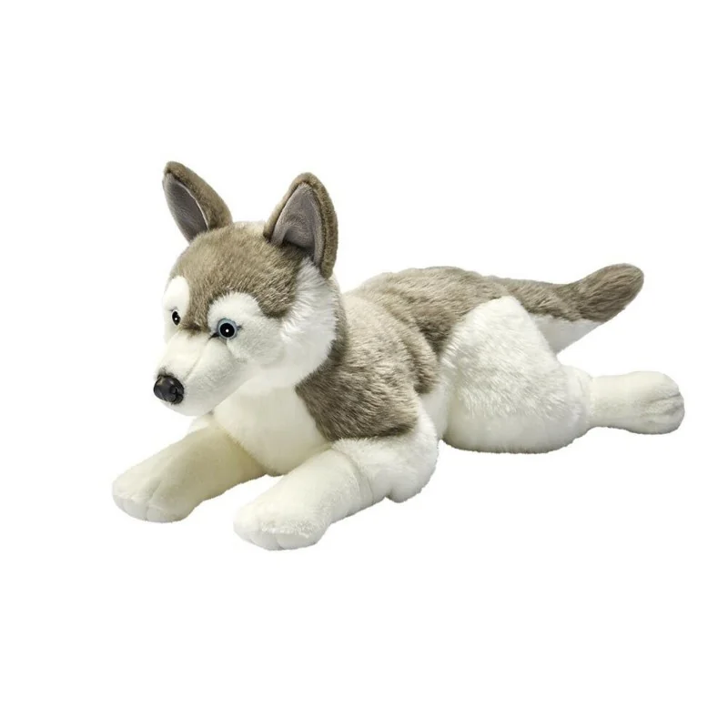 Peluche Husky Couché - 60 cm signée Anima Peluche Husky Couché - 60 cm signée Anima