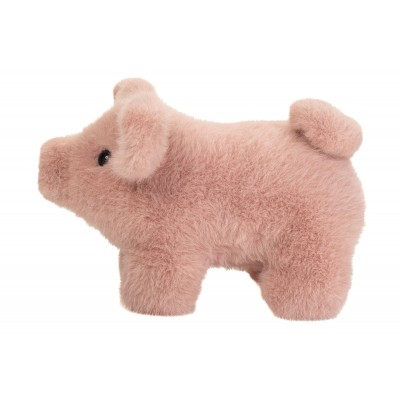 Peluche Cochon Stella - 23 cm signée Teddy Hermann, vue de profil