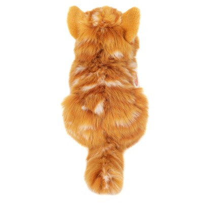 Peluche Chat Roux - 20 cm signée Teddy Hermann, vue de dos