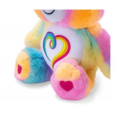 Peluche Bisounours Multicolore Toutensemble - 35 cm signée Simba, gros plan sur le ventre