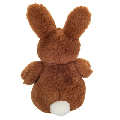 Peluche Lapin Brun Foncé Luna - 20 cm signée Teddy Hermann, vue de dos Peluche Lapin Brun Foncé Luna - 20 cm signée Teddy Hermann, vue de dos