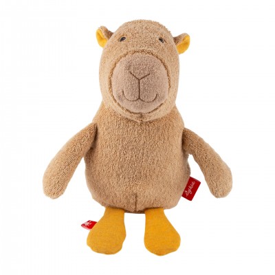 Peluche Capybara Brun en Fibres Naturelles - 30 cm signée Sigikid, vue de face Peluche Capybara Brun en Fibres Naturelles - 30 cm signée Sigikid, vue de face