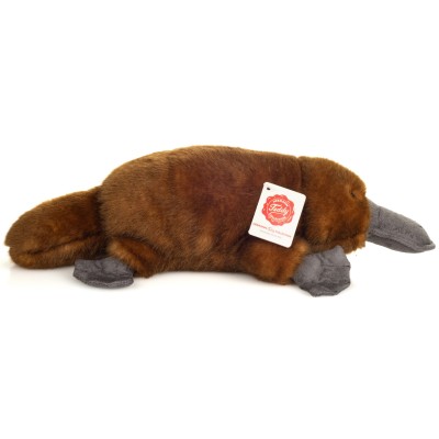 Peluche Ornithorynque - 35 cm signée Teddy Hermann, vue de profil Peluche Ornithorynque - 35 cm signée Teddy Hermann, vue de profil
