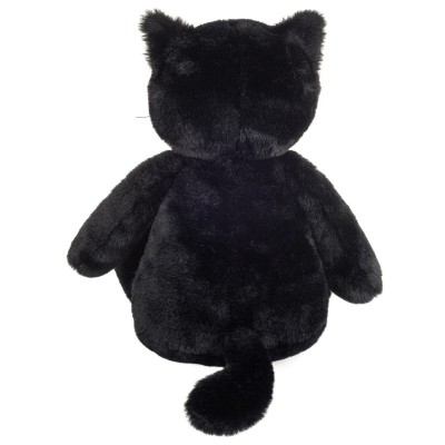 Peluche Chat Noir Tilly - 35 cm signée Teddy Hermann, vue de dos Peluche Chat Noir Tilly - 35 cm signée Teddy Hermann, vue de dos